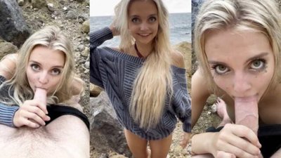 Trippie Bri – Beach Blowjob Video